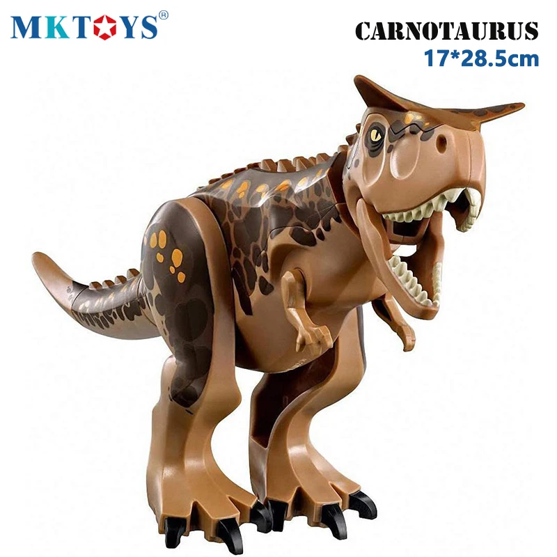 MKTOYS игрушечный динозавр мир Юрского периода кирпичи Carnotaurus Indominus Rex тираннозавр