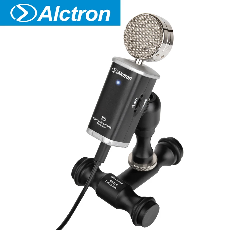 Профессиональный конденсаторный USB-микрофон Alctron K5 Студийный микрофон для ПК