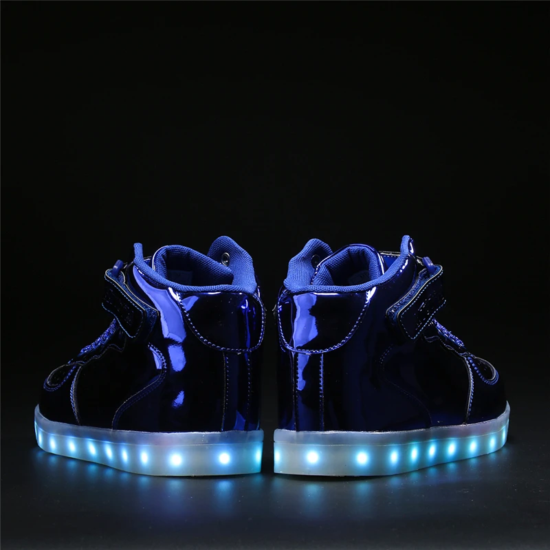 IGxx/высокие туфли со светодиодной подсветкой для детей Цвет синий Лучший подарок