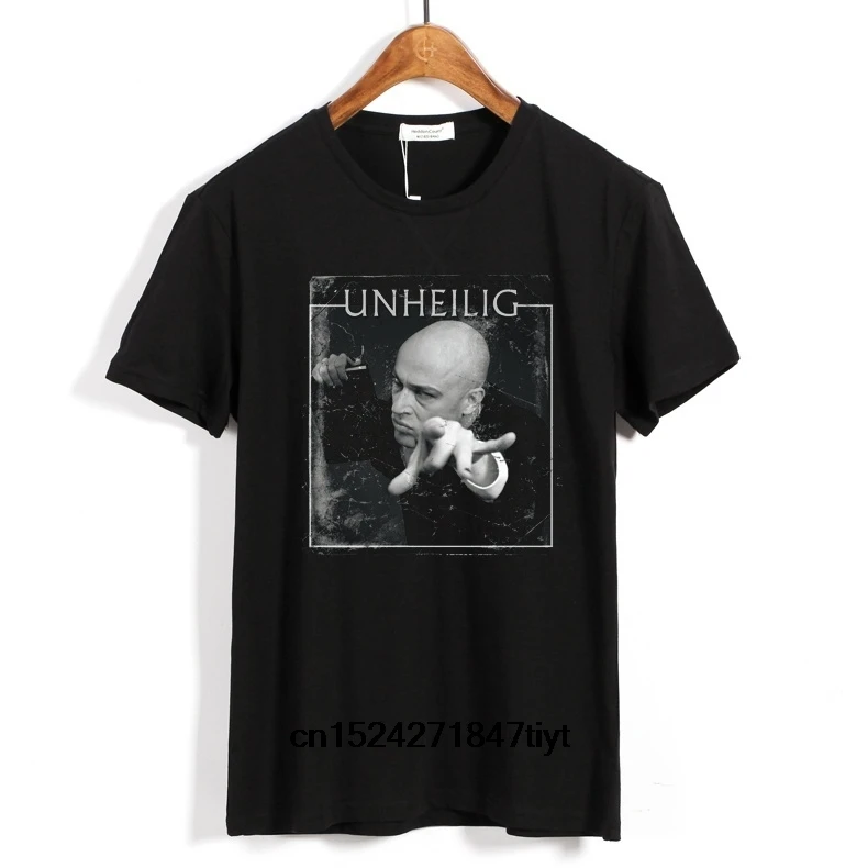 

Men'S Fashion T-Shirt Unheilig Klassik Graf Punk Rock Short Sleeve T Shirts Casual Summer Dress Printed Tops