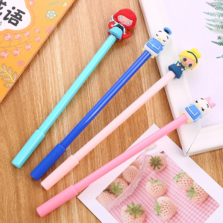 40 pc/lot Creative Mermaid Duck girl Gel ink pen/creative cartoon student office water pen / signature pen/children gift | Канцтовары
