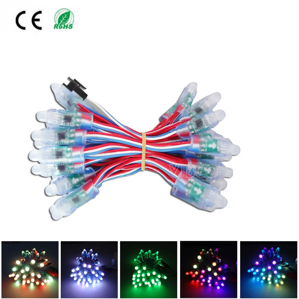50 шт./лот DC5V WS2811/LPD6803/WS2801IC/DMX512 опционально светодиодная гирлянда модуль пикселей 12