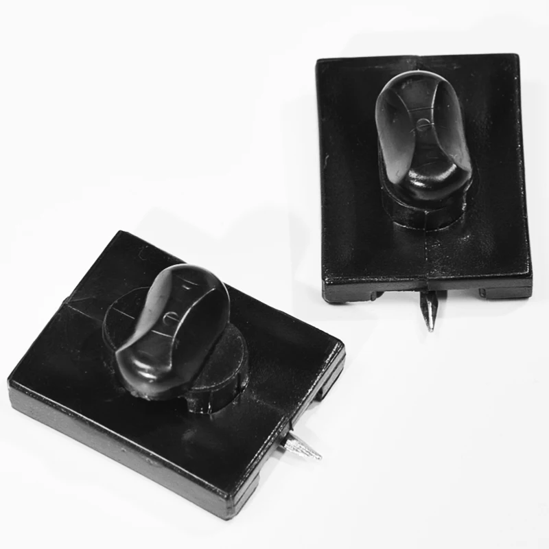 

2Pcs /Set Car Mat Clips Car Mat Carpet Clips Fixing Grips Clamps Floor Holders Sleeves Premium Black Car Accessories