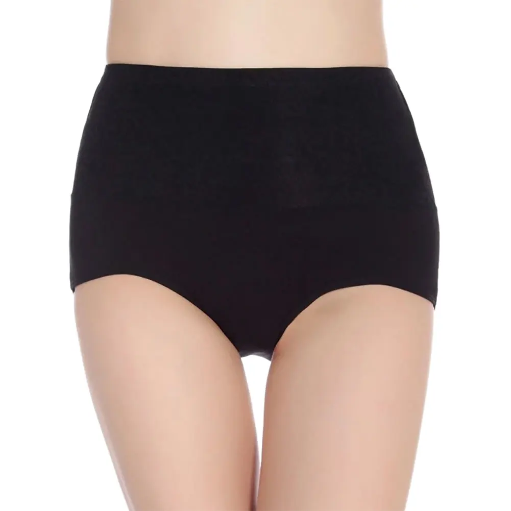 Повседневные женские трусики с высокой талией из хлопка послеродовой живот