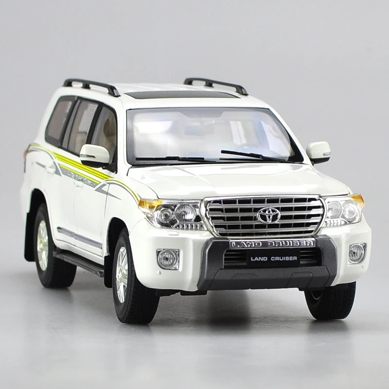 1:18 тщательная TOYOTA 2012 LAND CRUISER LC200 модель автомобиля из сплава статическая
