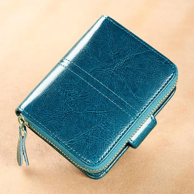 

GERUOLA Ladies Wallet Short Coin Purse Card Case Leather Multi-Card