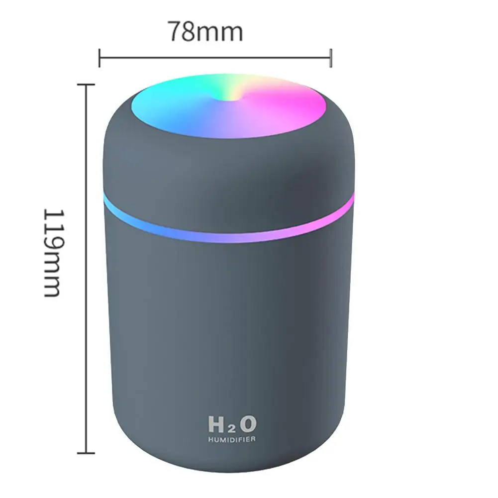 

Portable 300ml Humidifier Mini USB Ultrasonic 5/10pcs Filter Rod Dazzle Cup Aroma Diffuser Cool Mist Maker LED Air Humidifier