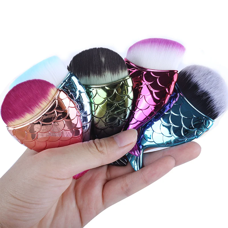 1pcs Makeup Brushes Fish Shape for Foundation Powder Blush Eyeshadow Concealer Make Up Brush Cosmetics Beauty Tools |
