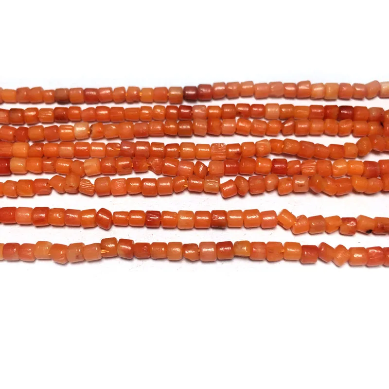 Натуральный камень коралловые бусины квадратной формы свободные Изоляционные