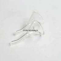 25pcs304050607590mm clear glass conical funnel with bendingcurved neck neck for lab glassware