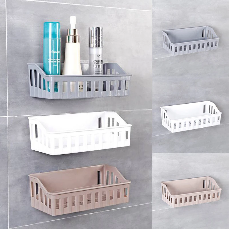 

Storage Basket Bathroom Basket Holder Punch-free