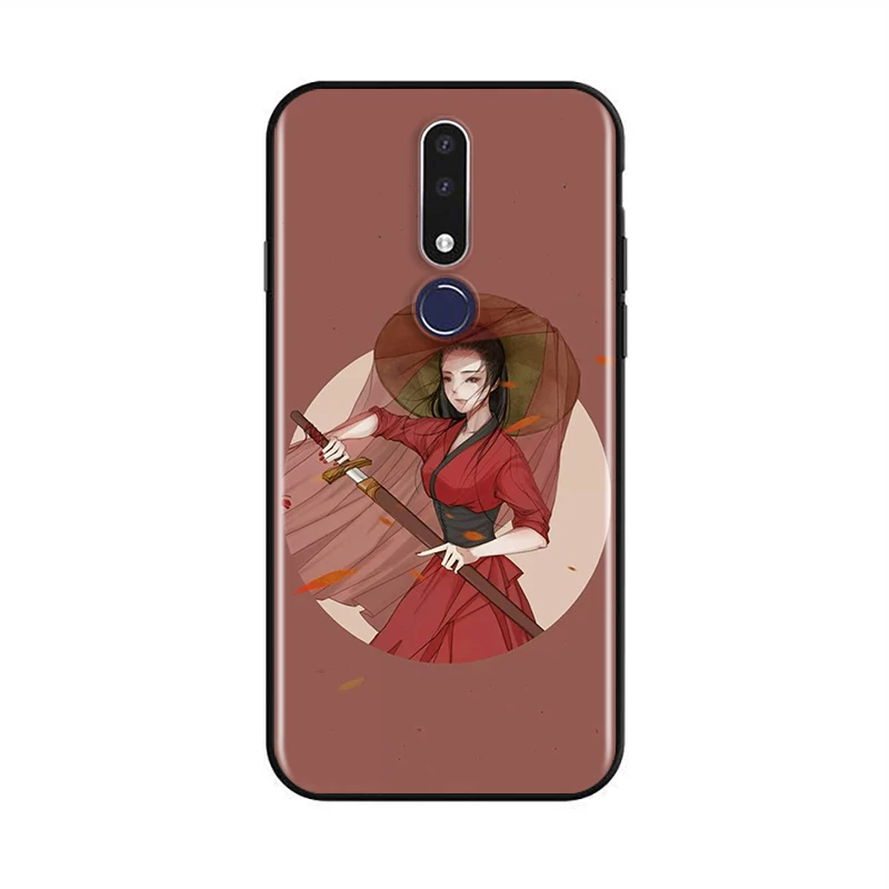 Beauty of Chinese ink painting for OPPO Realme C2 2 A31 A5 A7 F15 F11 F9 F7 F5 R17 R15 R9S K5 K3 Pro 2020 2018 Black Phone Case