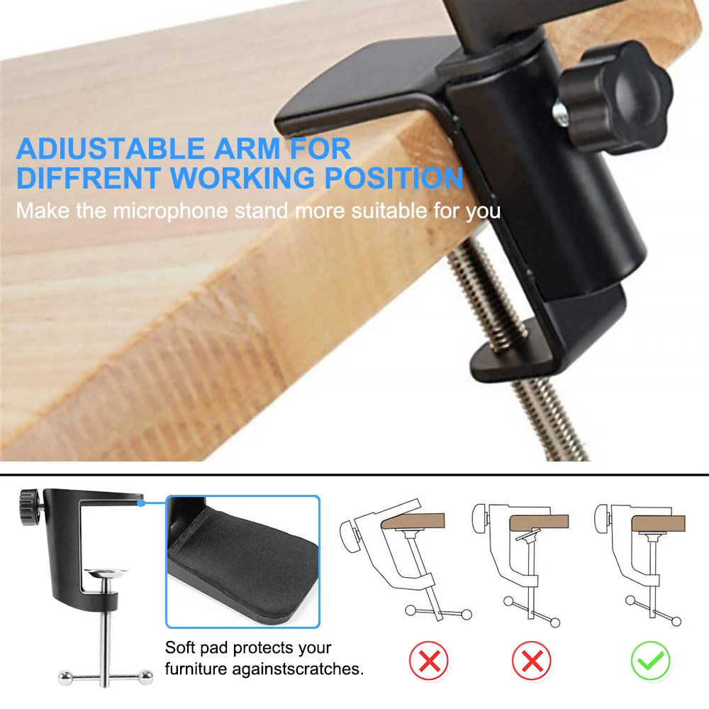 scissor arm stand for bm800 microphone stand with a spider cantilever bracket universal shock mount mic holder free global shipping