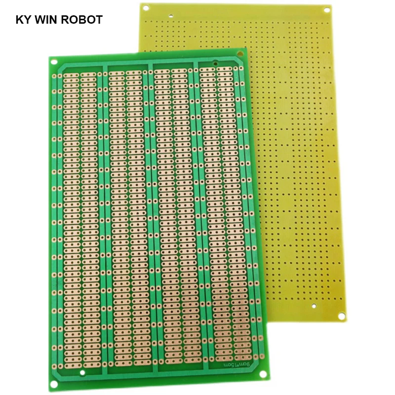 1 шт. DIY 9x15 9*15 см Прототип бумаги PCB Универсальный Эксперимент Матрица печатная плата Однорядная непрерывное отверстие 90x150мм
