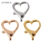 Пряжка-карабин для ключей в форме сердца, подвески сделай сам, аксессуары для рукоделия, принадлежности для изготовления ювелирных изделий, материал, 5 шт.