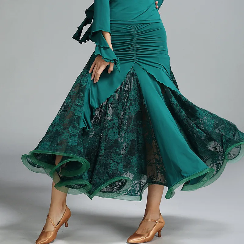 Юбка для латинских танцев Румба ча бальный костюм женщин леди взрослых