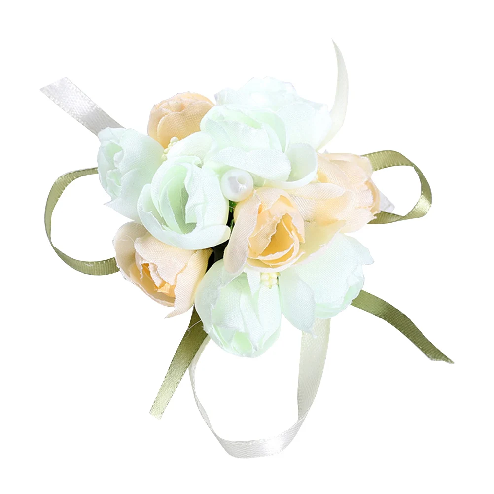 1PCWrist корсаж декоративный искусственный цветок браслет для невесты свадьбы| |