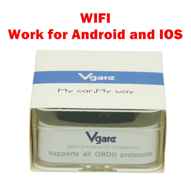WIFI Vgate iCar pro ELM327 Real V2.1 OBD код ридер Bluetooth/wifi Автоматический Режим сна для Android и IOS тесто, чем ELM327 V1.5 - Цвет: WIFI