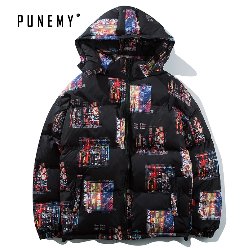 Мужские парки в стиле хип хоп Северное зимнее Канадское пуховое пальто уличная