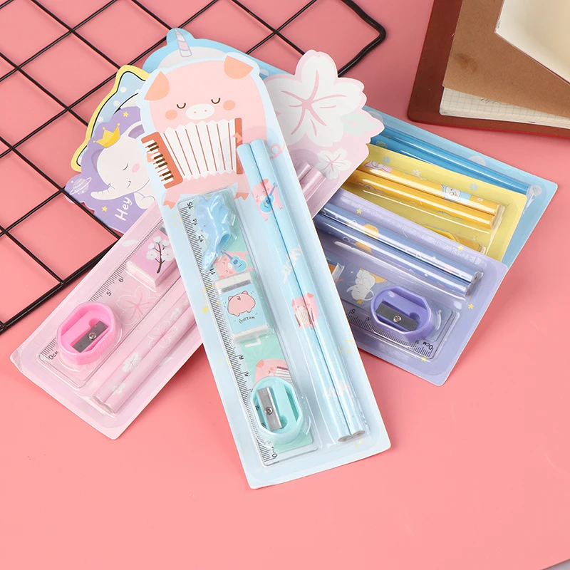 Новинка 6 шт./компл. Симпатичные карандаши с животными из мультфильмов ластиком