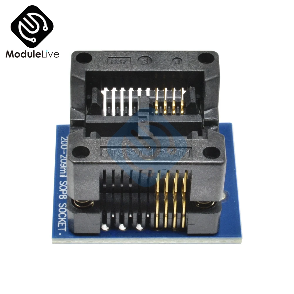 SOIC8 SOP8 К DIP8 адаптер программатора EZ гнездо модуля преобразователя 200mil 209mil Blue