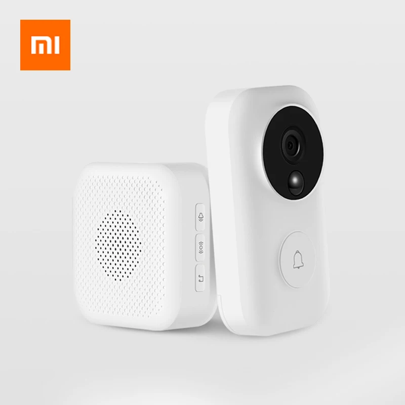 Xiaomi AI распознавание лица 720P ИК ночного видения Видео набор дверных звонков