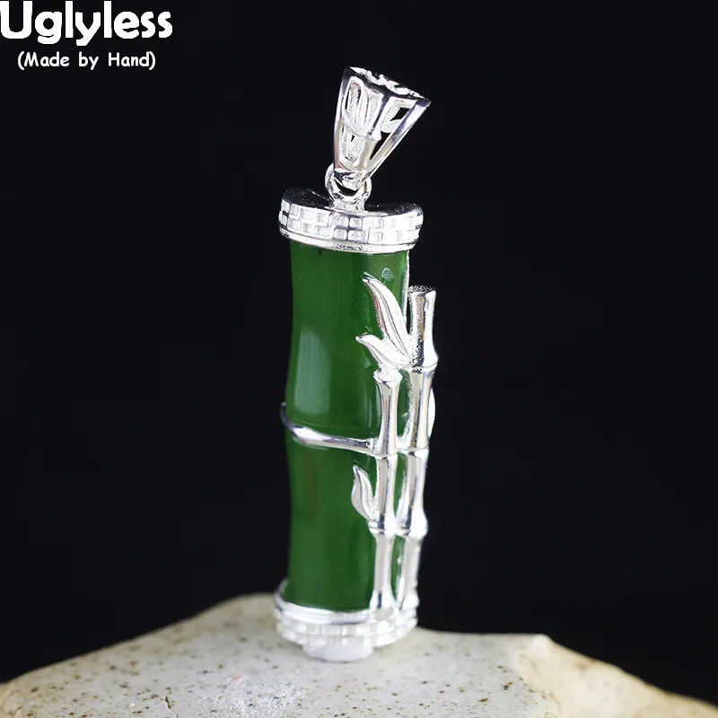 Женская подвеска из серебра 925 пробы с бамбуковыми листьями | Украшения и