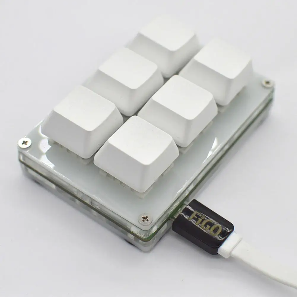 

Mini 6 Keys Mechanical Keyboard Programmable Copy And Paste DIY Customize Password USB Programming Shortcut Key Macro Keypad