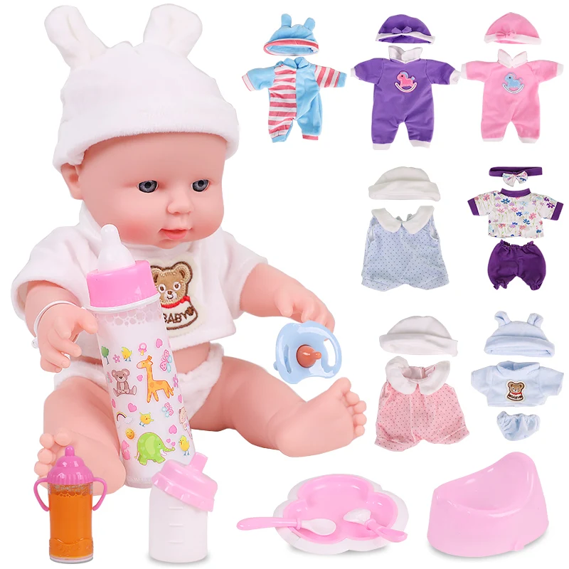 12 дюймов bebe reborn Baby Doll для детей игрушки полный вид пластичный силиконовый мягкий