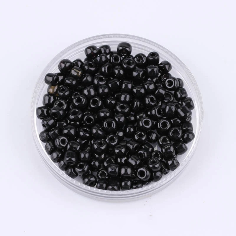 

230-1000Pcs 2/3/4mm Black Charm Czech Glass Seed Beads DIY Bracelet Necklace For Jewelry Making DIY Earrings Accessories