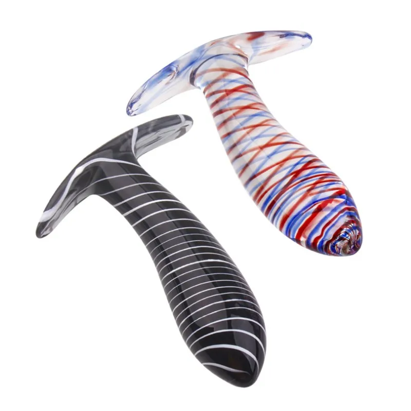 Стеклянная Анальная пробка со стразами фаллоимитатор мастурбатор для мужчин