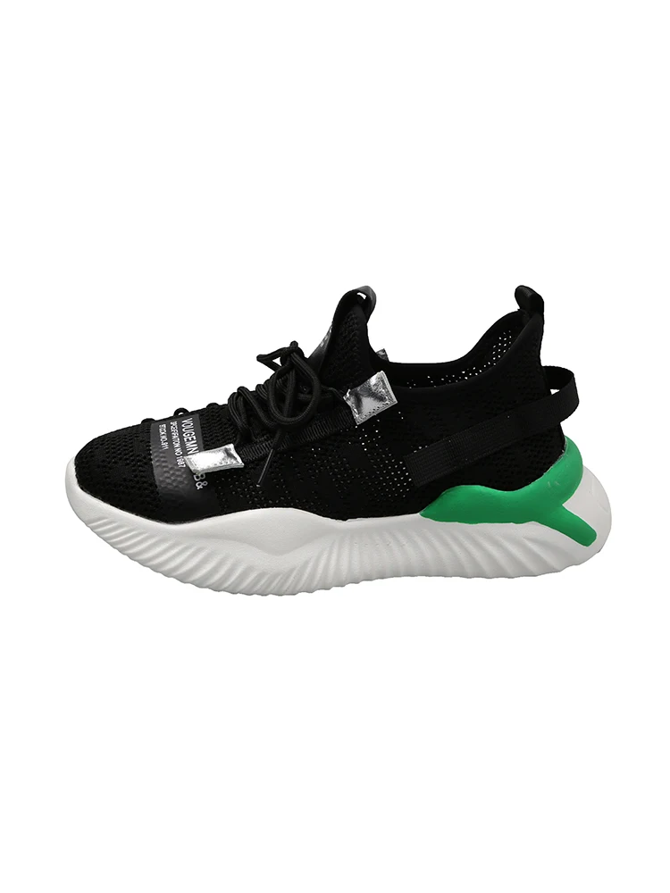 

New Casual Platform Sneakers Womens Lace-Up Breathable Mesh Vulcanize Shoes Back To School Students Wild Flat Shoes Women