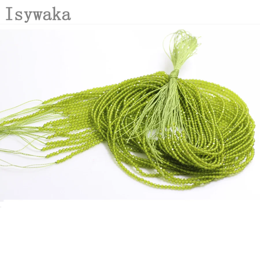 Olive Green Isywaka гранат красный 2 мм 170 шт индийские кристаллические граненые бусины футбольные круглые стеклянные бусины для рукоделия - Цвет: Olive Green