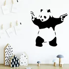 Бесплатная доставка, настенные наклейки панды, самоклеящиеся художественные обои для детской комнаты, Декор, наклейка панды