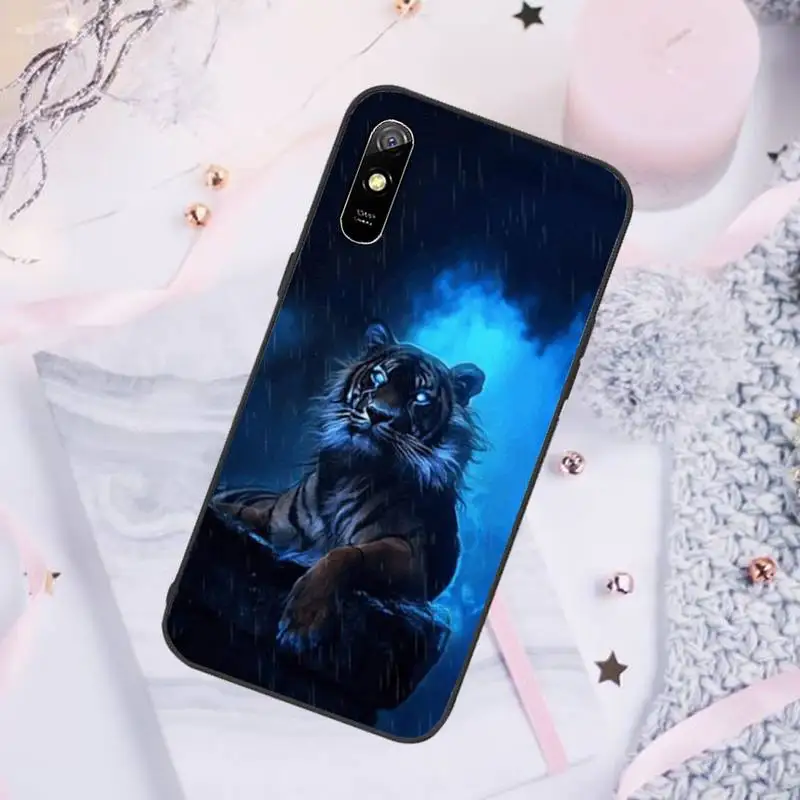 

Phone Case For Xiaomi Mi Redmi Note 7 8 9 pro 8T 9T 9S 9A 10 Lite pro Ferocious tiger fashion cool