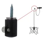 LAYSDA грязевая настенная фиксированная проволочная пряжка, металлический зажим, Скандинавская люстра, осветительный прибор в европейском стиле, Т-образная проволочная пряжка