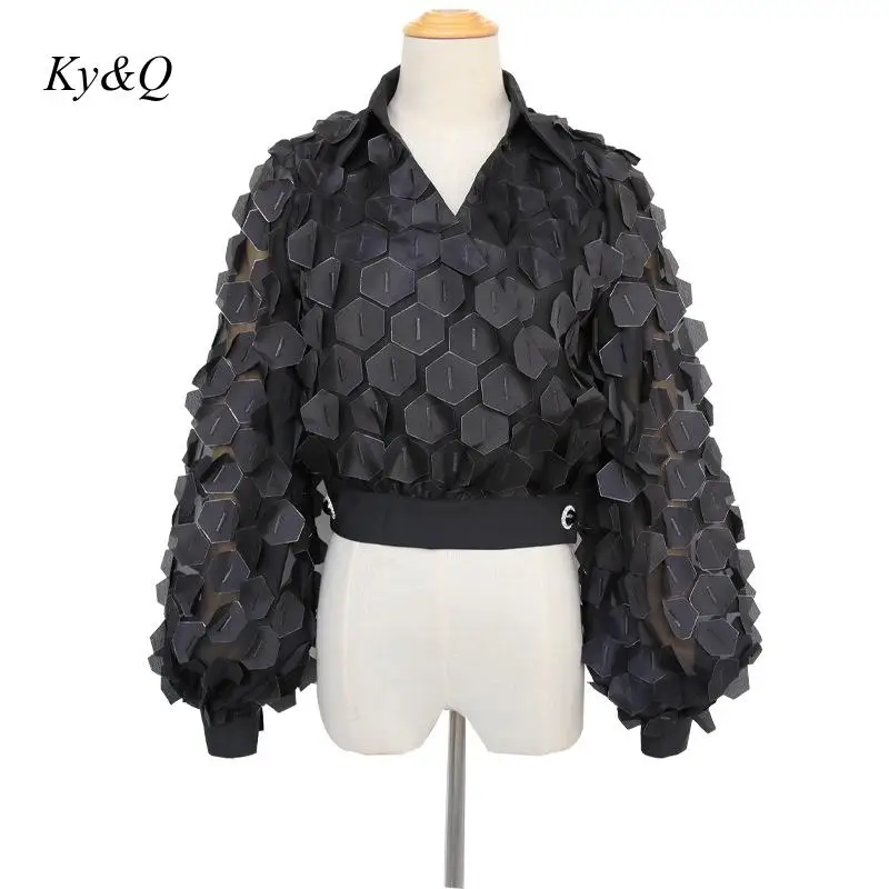 Высококачественная Женская Шикарная стильная блузка новинка 2019 пикантная