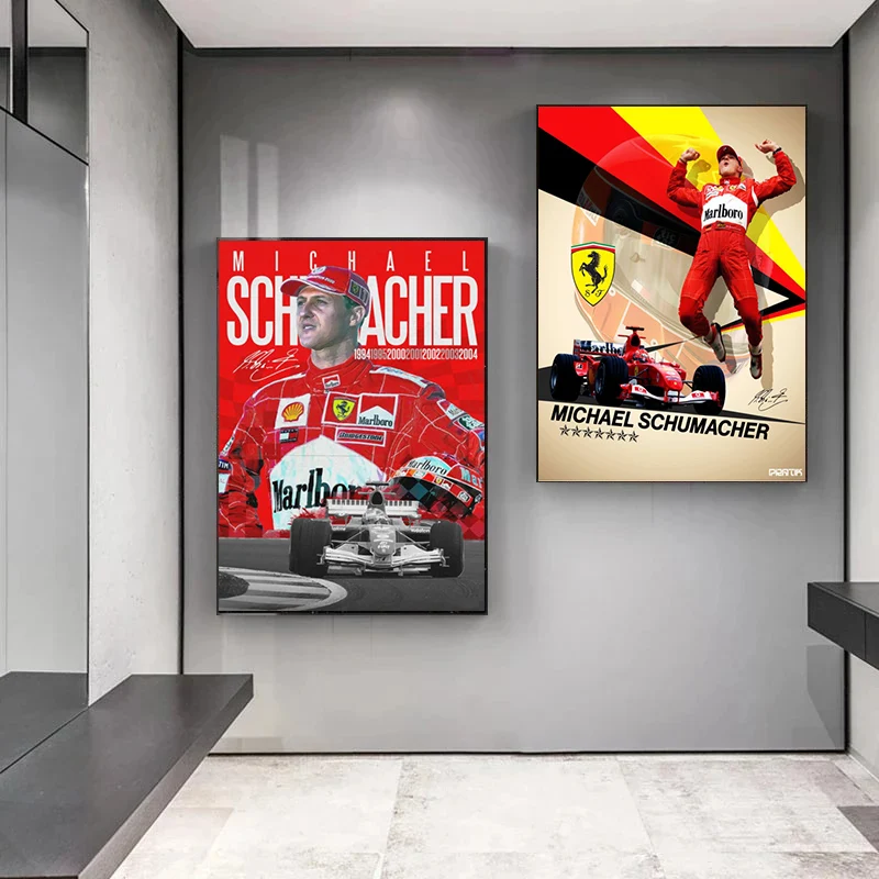 

Michael Schumacher Mercedes Amg F1 Canvas Paintings Posters And Prints Nordic Wall Art Pictures For Living Room Home Decoration