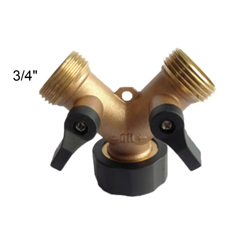 Садовый шланг разъем 2 Way Разветвитель для крана переключателем сливной