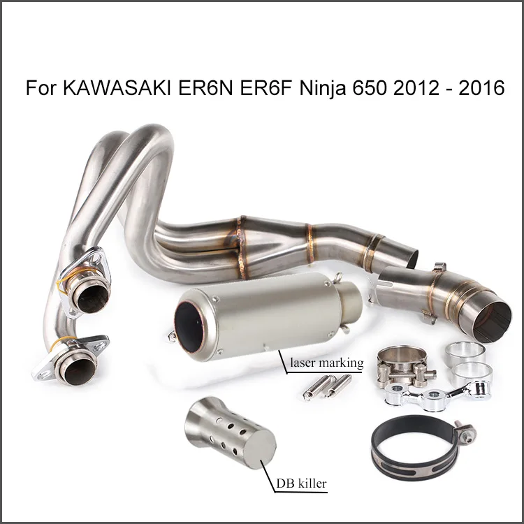 Выхлопная труба для Kawasaki ER6N ER6F 2012-2016 Ninja 650 | Автомобили и мотоциклы