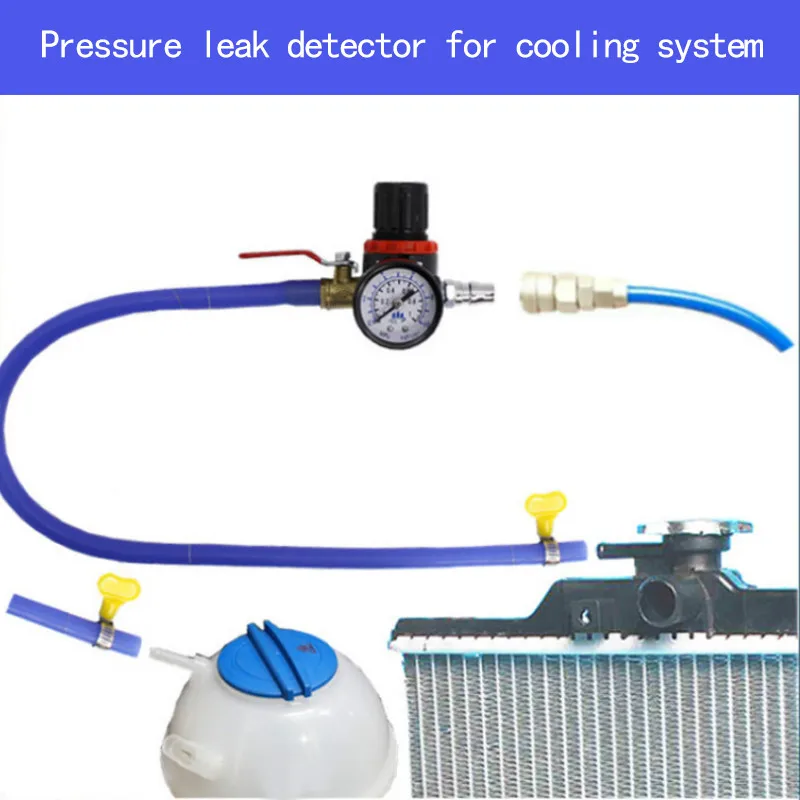 Kit di riparazione dello strumento di controllo del rivelatore del serbatoio di acqua del Tester di pressione del radiatore di raffreddamento dell'automobile