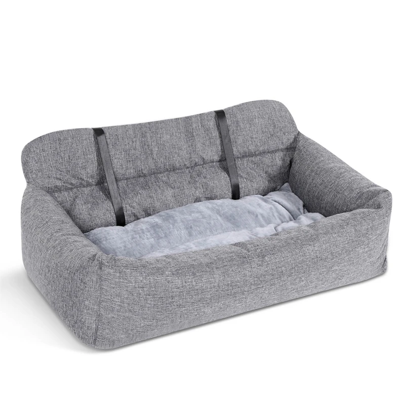 

Сиденье-усилитель для маленьких и средних собак, съемное моющееся переносное автомобильное кресло-переноска для щенков