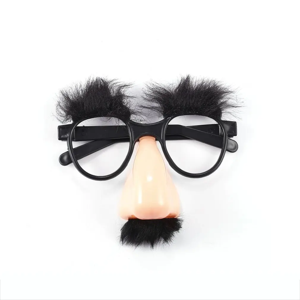 

Hot1Pcs Fake Nose Eyebrow Mustache Clown Fancy Dress up Costume Props Fun Party Favor Glasses WholesaleNew Hot Selling