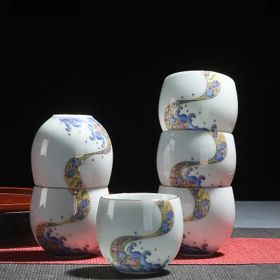 Фарфоровая чайная чашка набор из 6 предметов домашний простой современный