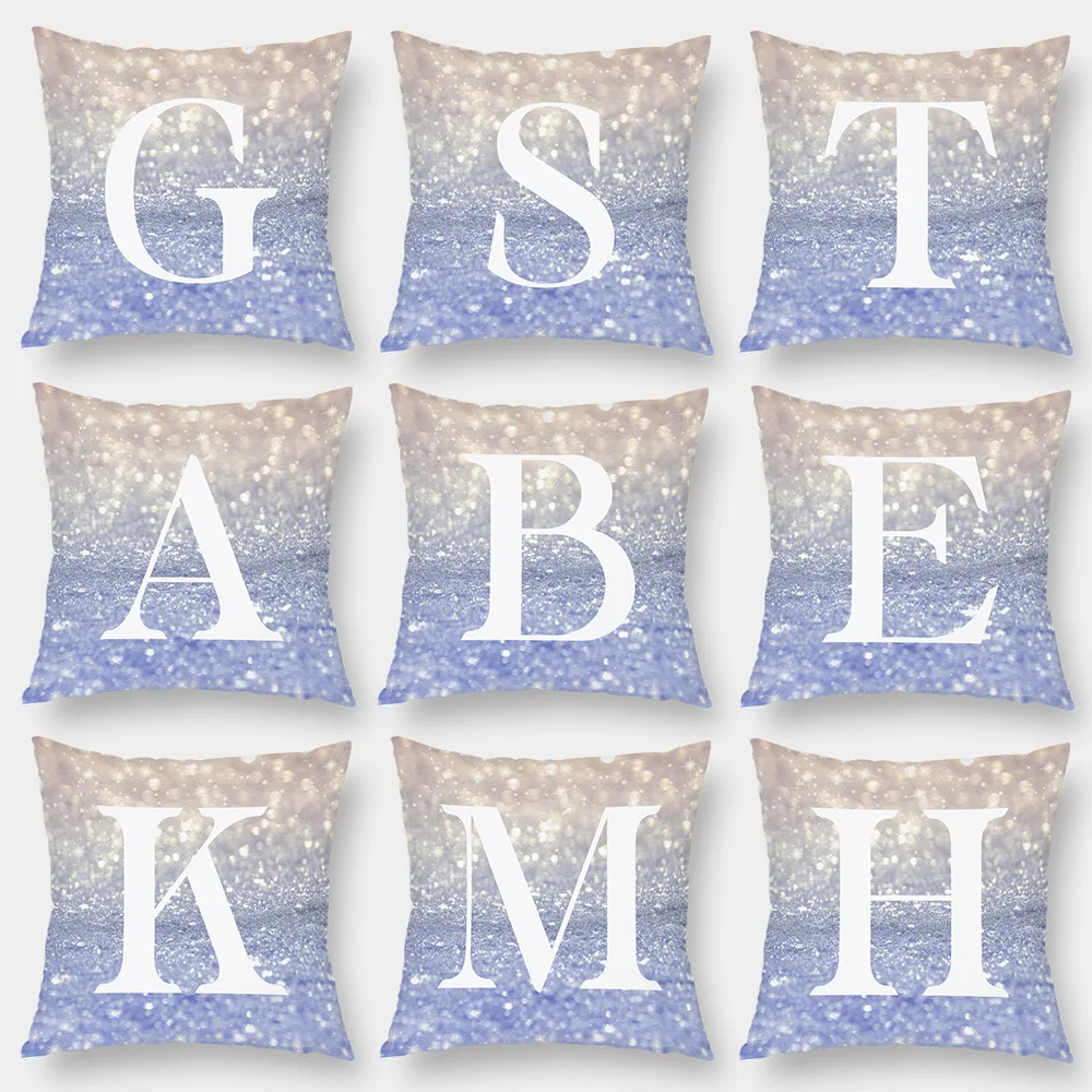 Наволочки с 26 буквами алфавита и инициалами декоративный чехол английскими из