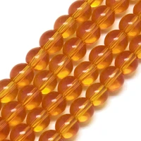 about 84pcsstrand 4mm round glass beads dark orange loose beads for diy bracelet necklace earring jewelry making supplies