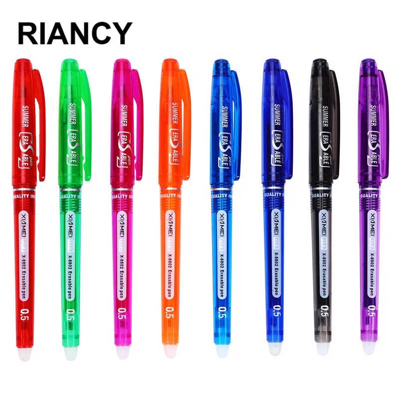 8 цветов стираемая ручка лапы kawaii Волшебная гелевая канцелярские принадлежности