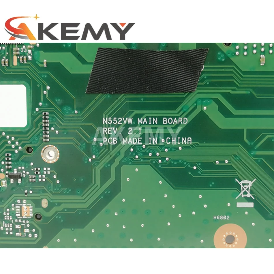 

90NB0AN0-R00040 Mainboard For Asus N552VX N552VW N552V Mainboard Laptop Motherboard W/ I5-6300HQ SR2FP GTX960M-4GB