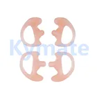 2 шт. Средний силиконовый микронаушник вкладыши для всех двухсторонняя иди и болтай Walkie Talkie радио воздуха Акустическая трубка катушки наушник в форме уха для наушников с надписью ФБР (FBI)