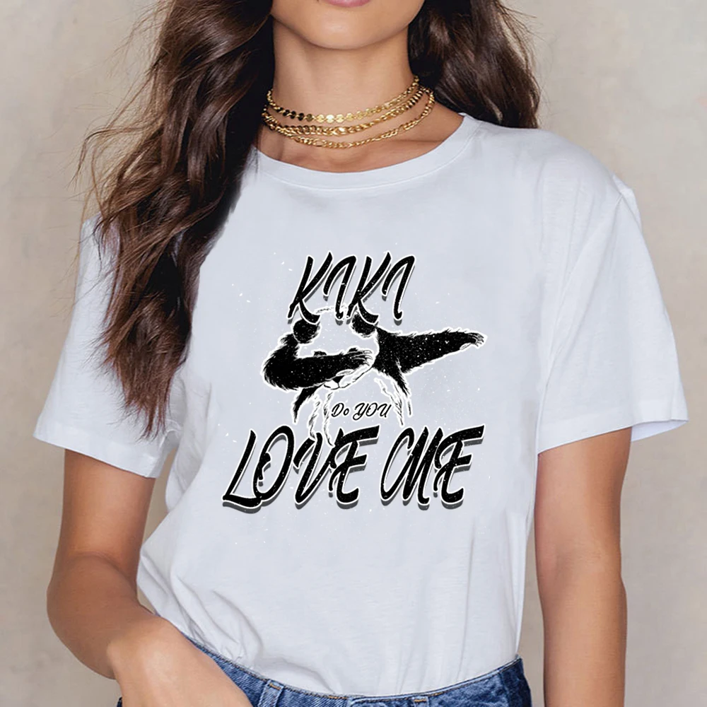 

Tops T Shirt Women Keke Fashion White Print Female Shirt